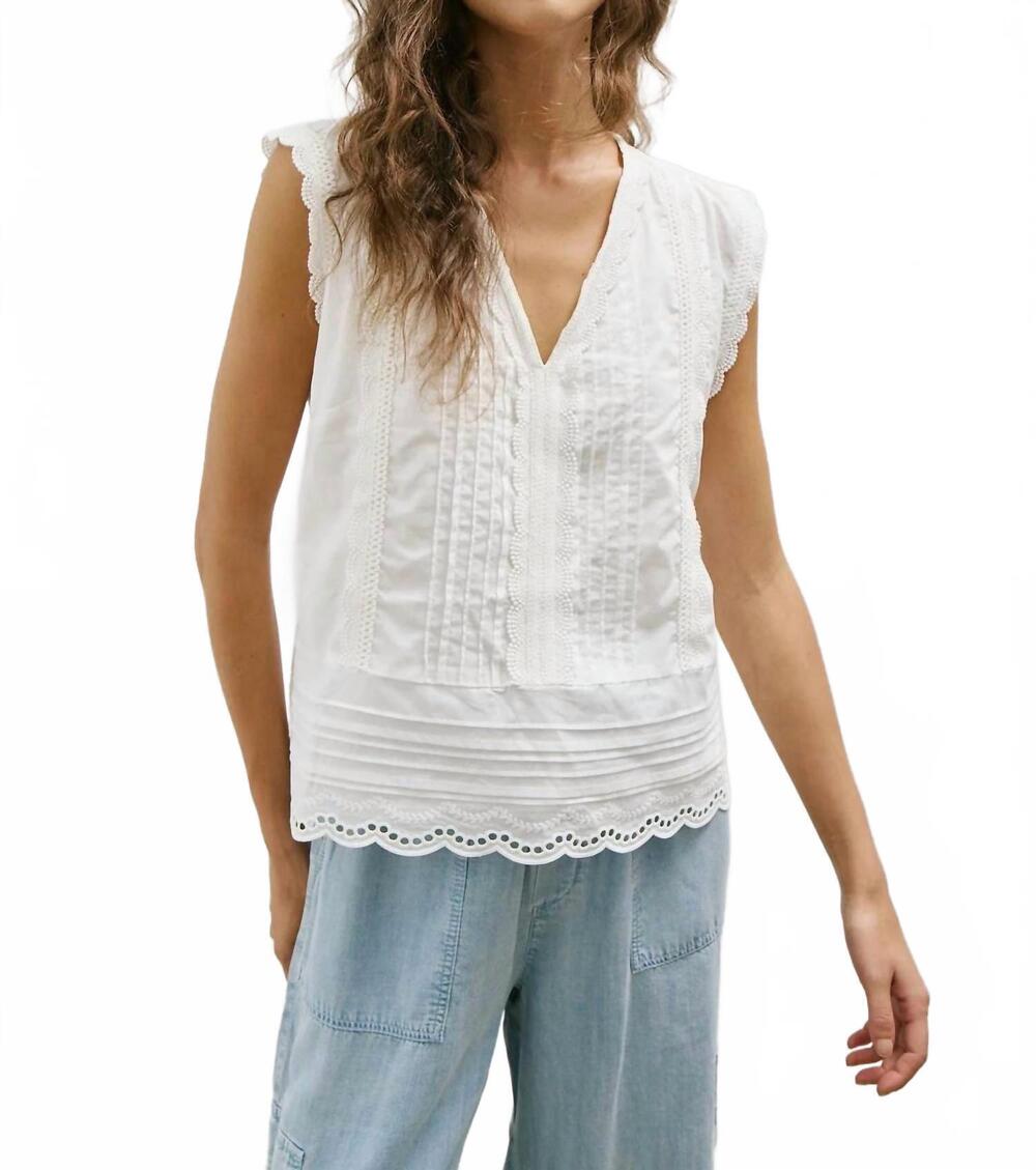 NEW MELISSA NEPTON fennec blouse in off white